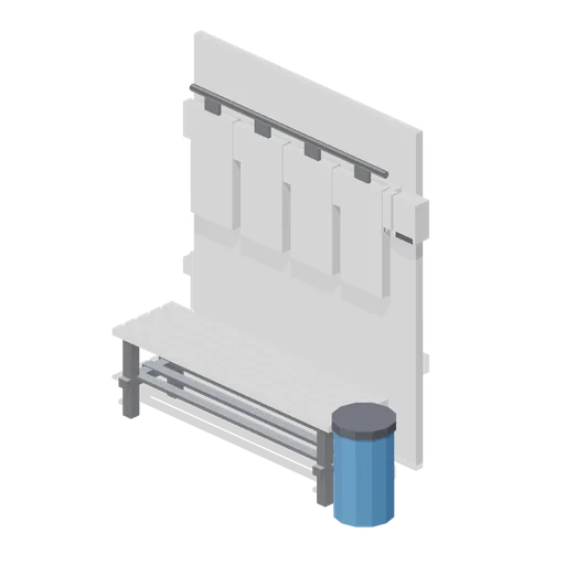 Gowning bench (Vertical Farm and Hydroponics Tower)