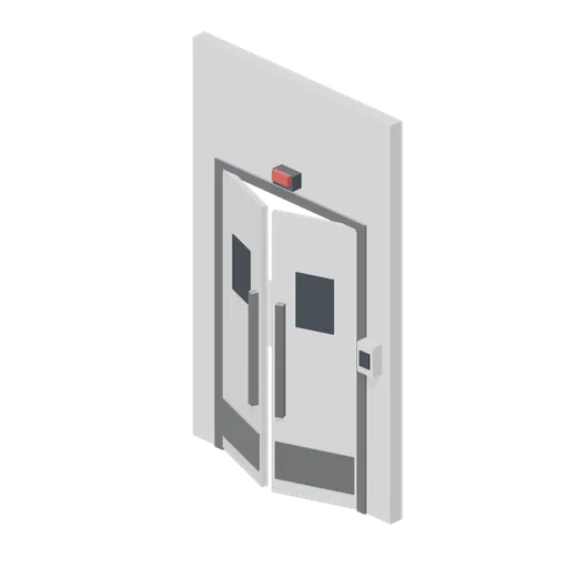 Airlock door pair (Vertical Farm and Hydroponics Tower)