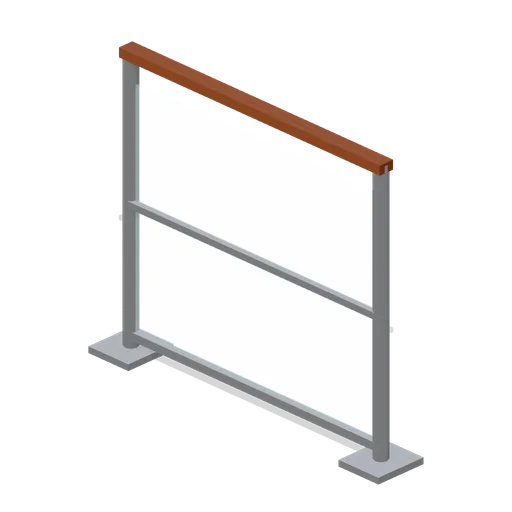 Glass windbreak panel (Cruise Ship Deck and Lounge)