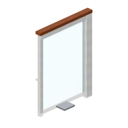 Balcony divider panel (Cruise Ship Deck and Lounge)