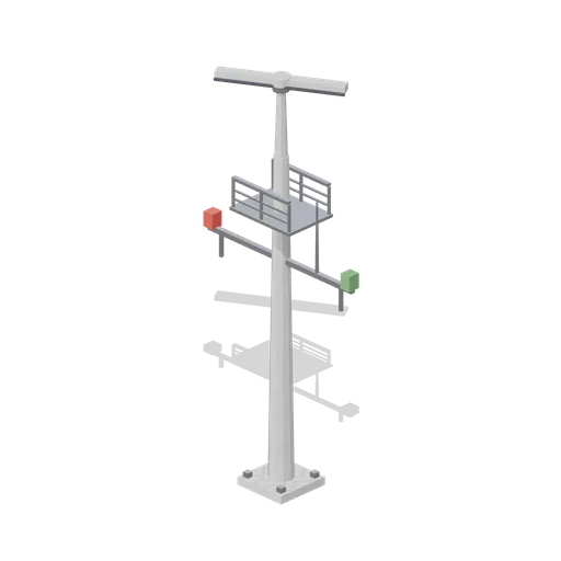 Mast with radar scanner (Cruise Ship Deck and Lounge)