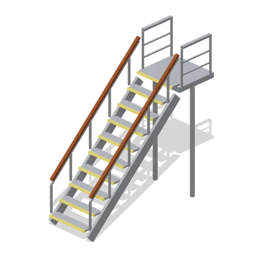 Companionway stair, one deck (Cruise Ship Deck and Lounge)