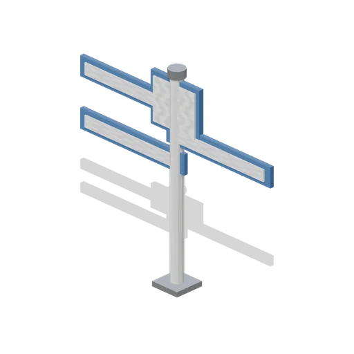 Deck signage post (Cruise Ship Deck and Lounge)