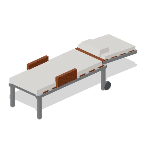 Sun lounger, flat (Cruise Ship Deck and Lounge)
