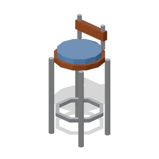 Poolside bar stool (Cruise Ship Deck and Lounge)