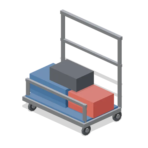 Luggage trolley (Cruise Ship Deck and Lounge)
