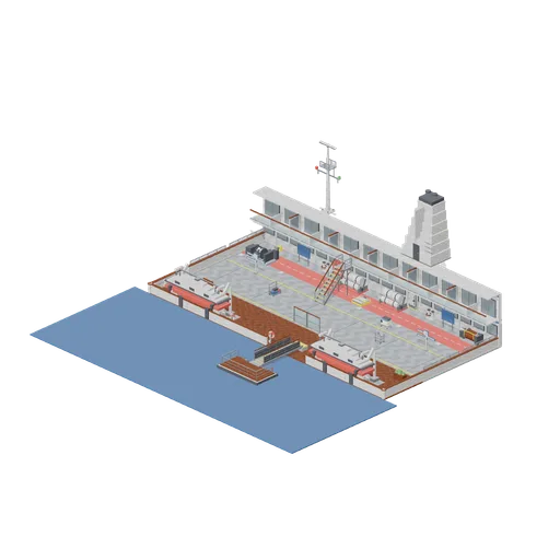 Boat deck and mooring station (Cruise Ship Deck and Lounge)