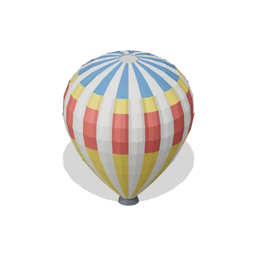 Hot Air Balloon Envelope, Inflated, Sunrise Livery (Hot Air Balloon Festival)