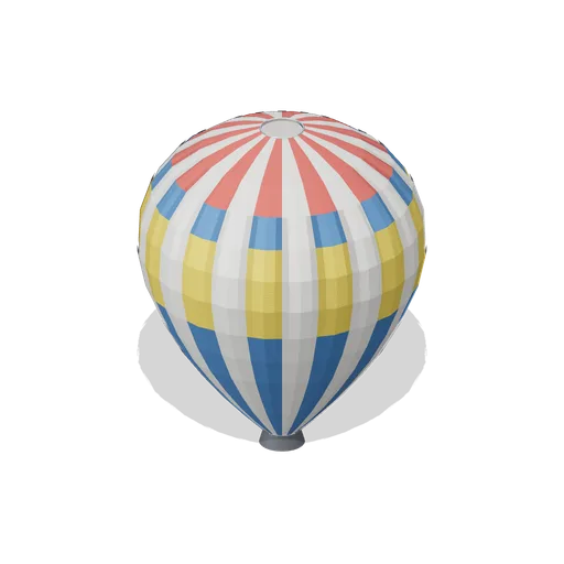 Hot Air Balloon Envelope, Inflated, Blue Livery (Hot Air Balloon Festival)