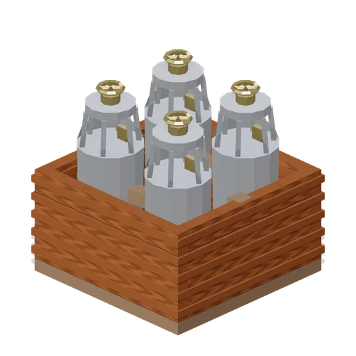 Propane Cylinders Strapped in a Basket (Hot Air Balloon Festival)