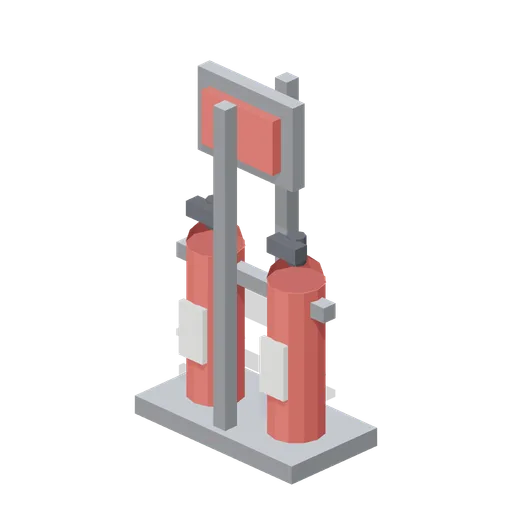 Fire Extinguisher Stand (Hot Air Balloon Festival)
