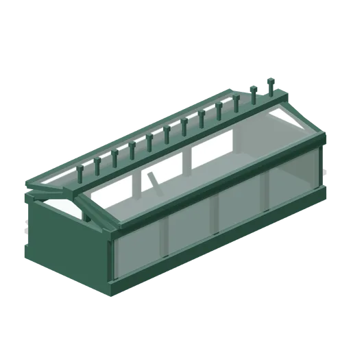 Lantern ridge with opening vents, 3 m (Botanical Glasshouse and Palm House)