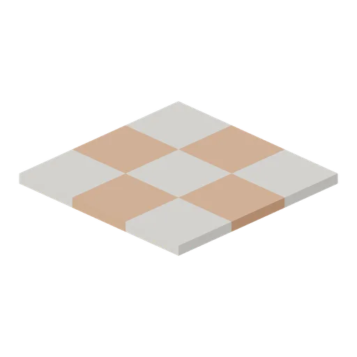 Tiled glasshouse floor module, 3 m (Botanical Glasshouse and Palm House)