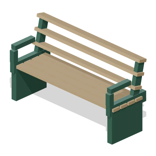 Cast iron and timber visitor bench, 1.8 m (Botanical Glasshouse and Palm House)