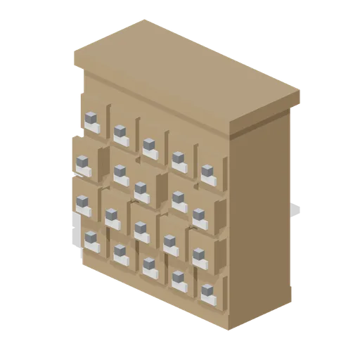 Seed drawer cabinet, 1.2 m (Botanical Glasshouse and Palm House)