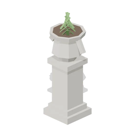 Stone urn on pedestal, 1.7 m (Botanical Glasshouse and Palm House)