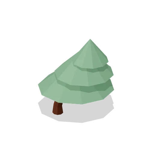 Stylized Pine Tree Windswept (Stylized Trees and Rocks Kit)