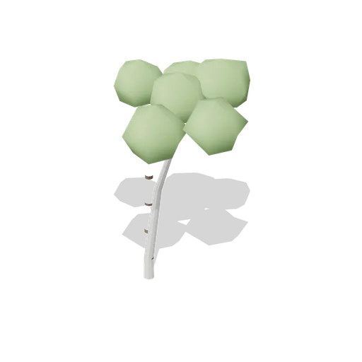 Stylized Birch Tree Leaning (Stylized Trees and Rocks Kit)