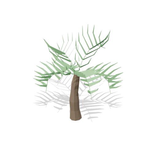 Stylized Palm Tree Young (Stylized Trees and Rocks Kit)