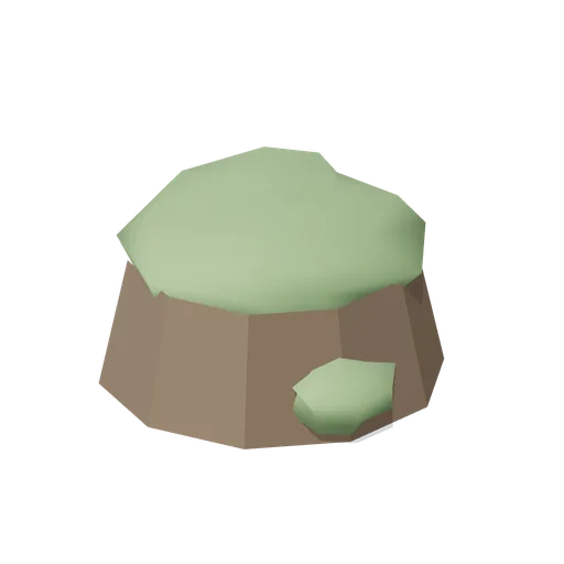 Stylized Mossy Tree Stump (Stylized Trees and Rocks Kit)
