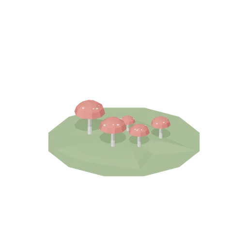 Stylized Mushroom Group (Stylized Trees and Rocks Kit)