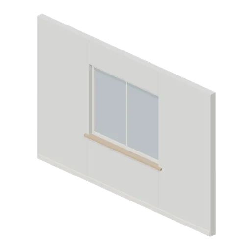 Flat Wall Window 4 m (Bedroom and Living Room Furniture)