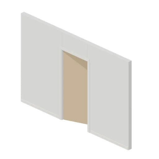 Flat Wall Door 4 m (Bedroom and Living Room Furniture)