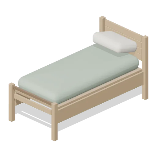 Single Bed Timber (Bedroom and Living Room Furniture)
