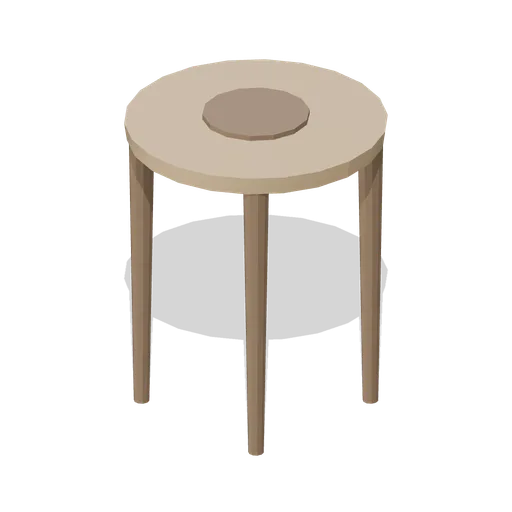 Side Table Round (Bedroom and Living Room Furniture)