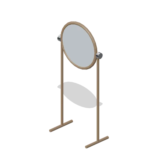 Dressing Mirror Round (Bedroom and Living Room Furniture)