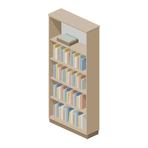 Bookcase 5 Shelf (Bedroom and Living Room Furniture)