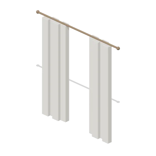 Curtains Linen Pair (Bedroom and Living Room Furniture)