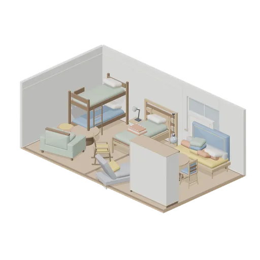 Guest Studio and Second Bedroom (Bedroom and Living Room Furniture)
