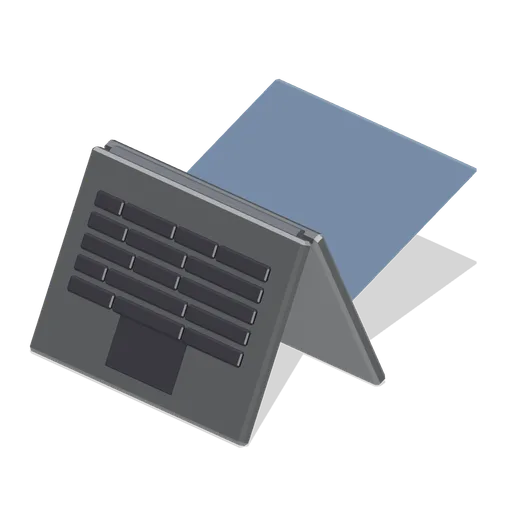 Convertible laptop in tent mode (Computers and Desk Gadgets)