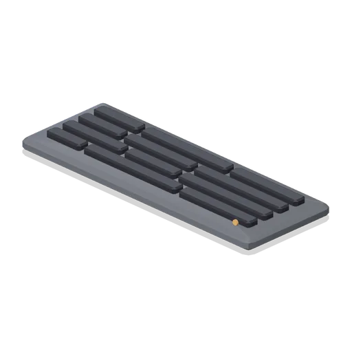 Compact 60 percent keyboard (Computers and Desk Gadgets)