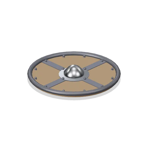 Ironbound Round Shield (Swords, Shields and Melee Arms)