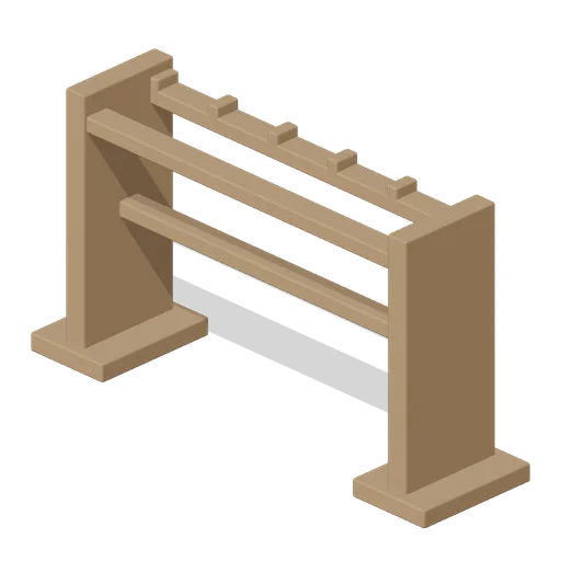 Wall Sword Rack (Swords, Shields and Melee Arms)