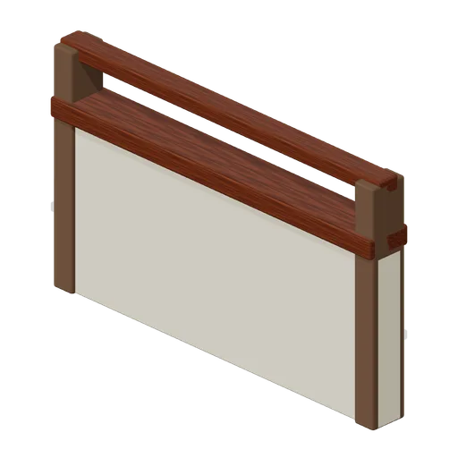 Half Wall With Rail (Adventurers Tavern and Guild Hall)