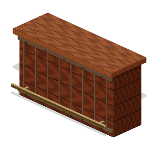 Bar Counter Straight (Adventurers Tavern and Guild Hall)