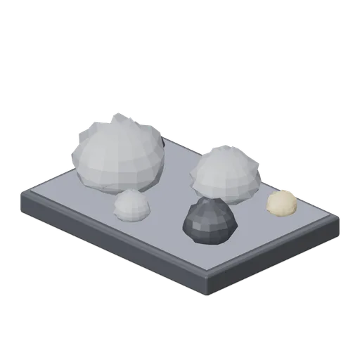 Asteroid Set on Tray (Solar System and Astronauts)