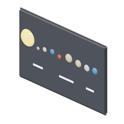 Solar System Chart Panel (Solar System and Astronauts)