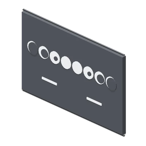 Moon Phases Chart Panel (Solar System and Astronauts)