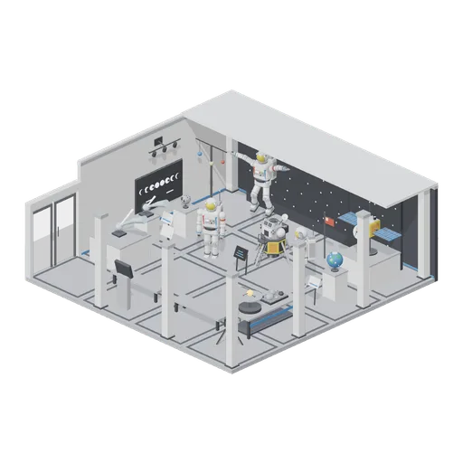 Moon landing hall (Solar System and Astronauts)