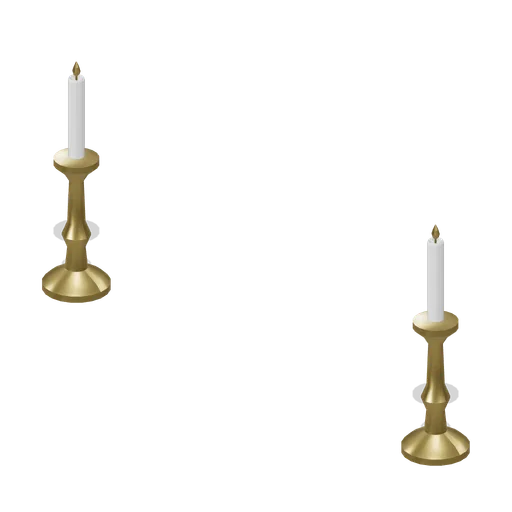 Pair of Altar Candlesticks (Wedding and Chapel Kit)
