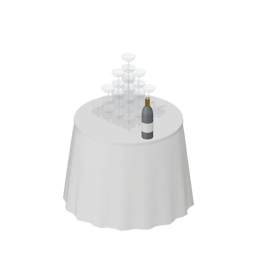 Champagne Coupe Tower (Wedding and Chapel Kit)