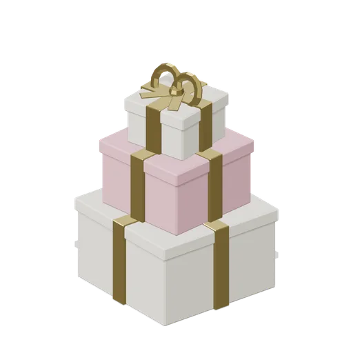 Stack of Gift Boxes (Wedding and Chapel Kit)