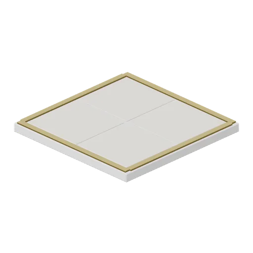 Dance Floor Panel with Gold Trim (Wedding and Chapel Kit)