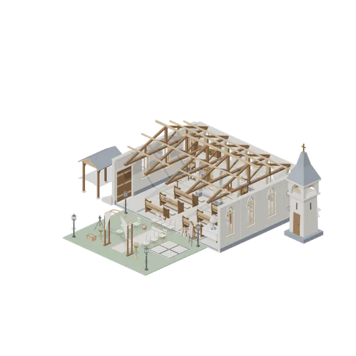 Chapel on a Wedding Day (Wedding and Chapel Kit)