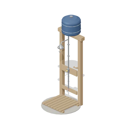 Outdoor Beach Shower (Beach Surf and Paddle Kit)