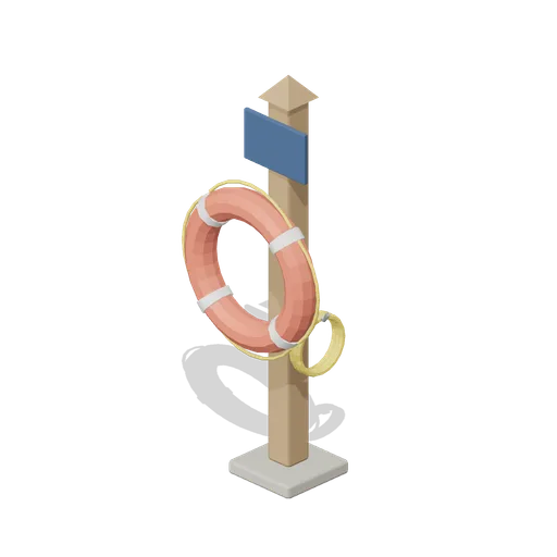 Ring Buoy Post (Beach Surf and Paddle Kit)